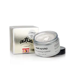 फैशन राख DyeTemporary डिस्पोजेबल Pomade दादी चांदी ग्रे हेयर स्टाइलिंग मोम