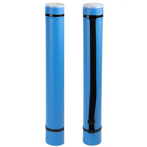 Expandable Poster Tube with Strap for Posters, Documents, Artwork  Container, Map Holder, Blueprint Storage, Blue Carrying Case for  Architects