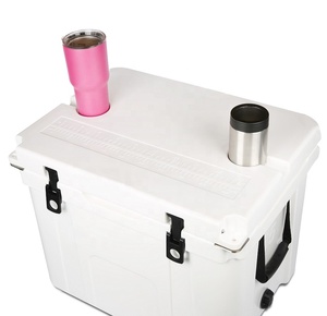 Caixa Térmica Rotomoldada <span class=keywords><strong>80L</strong></span> PE Isolada para Acampamento ao Ar Livre e Festas na Praia com Divisórias para Alimentos, Tampa de Drenagem e Design Moderno - Product Image 3