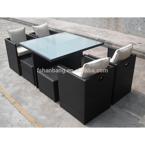 Ensemble <span class=keywords><strong>de</strong></span> table <span class=keywords><strong>en</strong></span> rotin <span class=keywords><strong>de</strong></span> <span class=keywords><strong>jardin</strong></span> gain <span class=keywords><strong>de</strong></span> place, ensemble <span class=keywords><strong>de</strong></span> salle à manger d'extérieur - Product Image 3