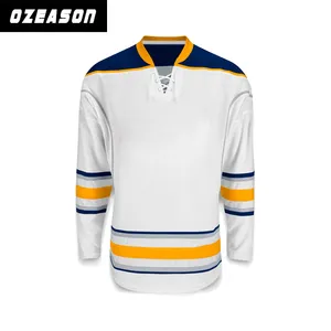 Nuovo design personalizzato asciugatura rapida maglia maglia hockey all'ingrosso di alta qualità sublimazione gioventù hockey jersey