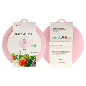 Couvercles en Silicone réutilisables pour aliments, 6 pièces, protection universelle pour les aliments, gobelets, tasses