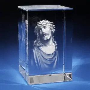 3D Хрустальное фото Иисуса, сувенир