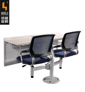 Muebles modernos de la Escuela de mesa de estudio doble asientos silla giratoria estudiante escritorio y silla de madera de la tableta de escritura - Product Image 3