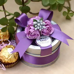 Many Colors Decor Popular Chocolate Tin Packing Box Wedding Candy Box