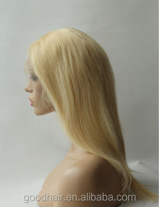 Expreso Ali rubia larga recta Peluca de cabello humano para las mujeres blancas de saxy imagen noche encaje - Product Image 3