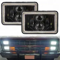 Square LED Car Headlight, Sealed Beam, DRL for Truck