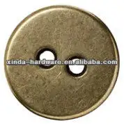 two holes alloy sewing button