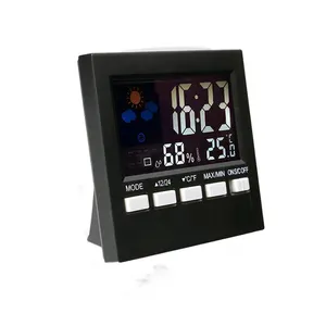 LCD Display Thermometer Hygrometer with Alarm Clock