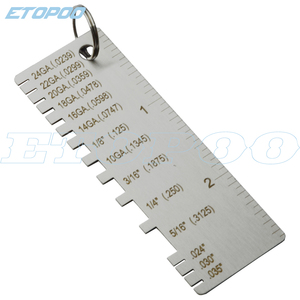 Nieuwe Stijl Roestvrij Staaldraad/Metalen Plaatdiktemeter Lasgage Vergulde Maatinspectie <span class=keywords><strong>Gage</strong></span> Lasmeter