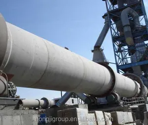 Equipamentos de produção de cimento 400 toneladas por dia, placa rotativa de kiln 3000tpd