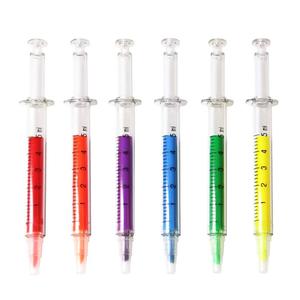Papelería novedad para colorear jeringa resaltador inyección plumas Médico forma aguja tubo acuarela escritura pintura marcador pluma - Product Image 6
