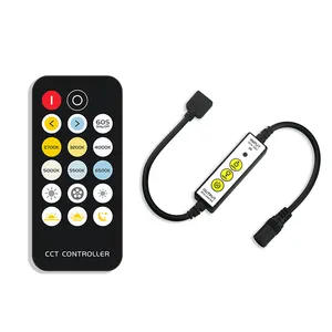 17-key Dimmer LED Controller, Color Temperature Adjustable LED Strip Light Controller