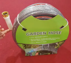 Alta calidad No olor hormiga torcedura resistente a los rayos UV trenzada de fibra de PVC manguera de jardín de PVC reforzado