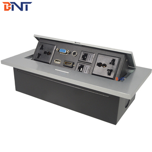 <span class=keywords><strong>Prise</strong></span> de <span class=keywords><strong>courant</strong></span> multimédia escamotable pour table de réunion, <span class=keywords><strong>courant</strong></span> nominal 16A, 2 prises AC - Product Image 1