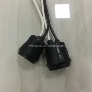 Sud americano standard Impermeabile E27 supporto della lampada con cavi