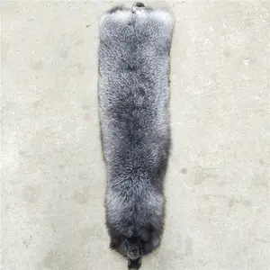 ALICEFUR High Quality Winter Fox Skin Real Natural Silver Blue Fox Pelt With Cheap Price