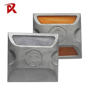 Groothandel Zand Gevuld Aluminium Road Stud Hoge Weerstaan Compressie Reflecterende Weg Stud