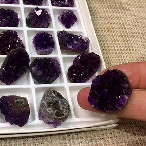 Cụm Thạch Anh Tím Thạch Anh Tím Uruguay Nhỏ Xinh Đẹp Pha Lê Tự Nhiên Giá Nhà Máy Bán Sỉ Khối Mặt Dây Chuyền - Product Image 4