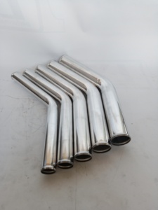 De alta calidad de <span class=keywords><strong>aluminio</strong></span> pulido Universal Intercooler tuberías 0 \ 45 \ 90 \ 180 grado Intercooler de - Product Image 2