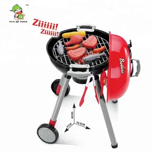 BBQ grill giocattolo per bambini simulazione di barbecue controllato dal suono i bambini fingono di giocare con il set di giocattoli da cucina per bambini