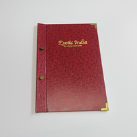 Couverture de menu en cuir PU A5/A4 pour restaurants / Porte-menu en cuir PU pour hôtel
