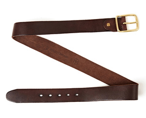 Cinturón de cuero con hebilla pura fuerte Vintage para hombre