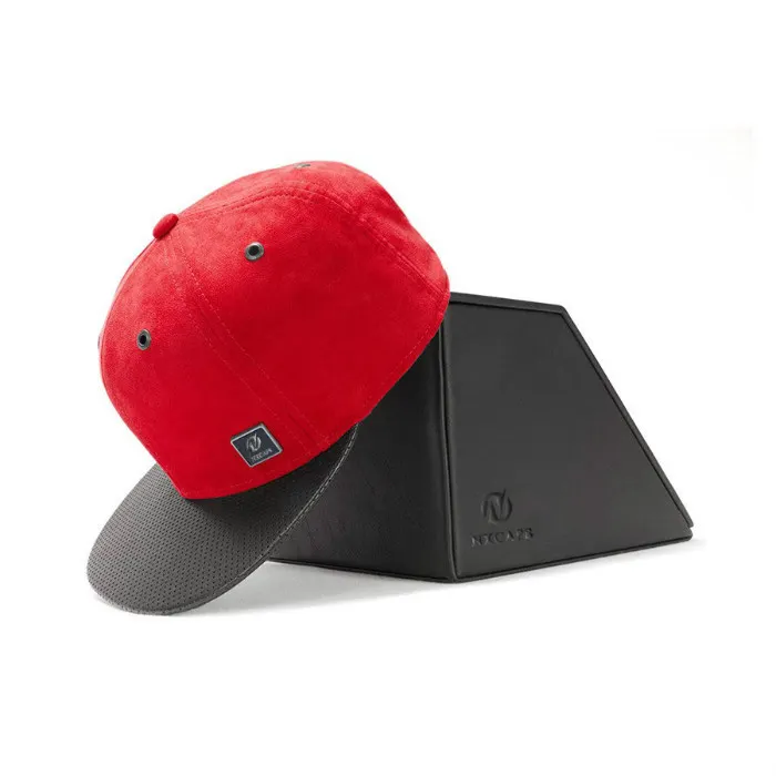 Confezione regalo personalizzato Cappello di Snapback Cappello Del Ricamo Con Impresso Il Logo Sul Retro in metallo Personalizzati piatto cappello di snapback Red Box