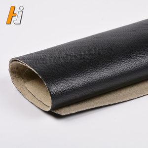 Litchi Grain 2mm Recycled <strong>PU</strong> Synthetic Material Microfiber Stretch <strong>Leather</strong> Fabric for Furniture Bags and Shoes Manufacturing - Product Image 1