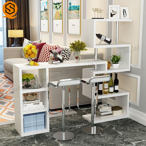 Juegos de Muebles para Bar de Restaurante, Mesa y <span class=keywords><strong>Taburetes</strong></span> de Bar de Alto Brillo, Juego de Mesa de Bar Moderno - Product Image 2