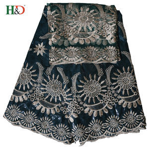 H & D mayor 5 patio Bazin 2 encaje patio 100 precios de tela de algodón con el mejor precio - Product Image 5