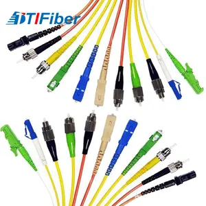 12 Colors Cable Fiber Optic Patch Cord ST FC SC LC MTRJ MPO Fiber Optic Jumper Free Sample