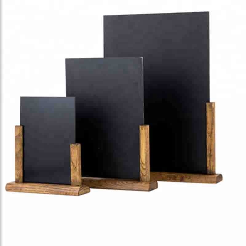 Уникальный дизайн настольная деревянная доска Портативная подставка меню дисплей доска