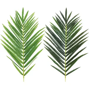 High Quality Factory Wholesale Tropical Artificial Palm Tree Leaves Faked Faux Palm Leaf for Home Office Decoration