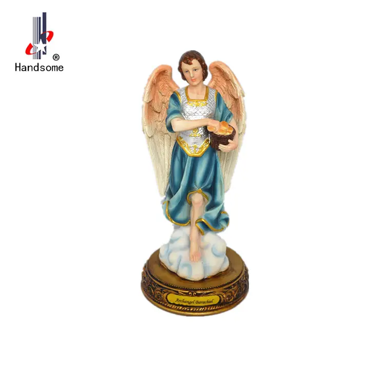 Promotional Veronese Religious Archangel Saint Barachiel Gift Home Decor angel