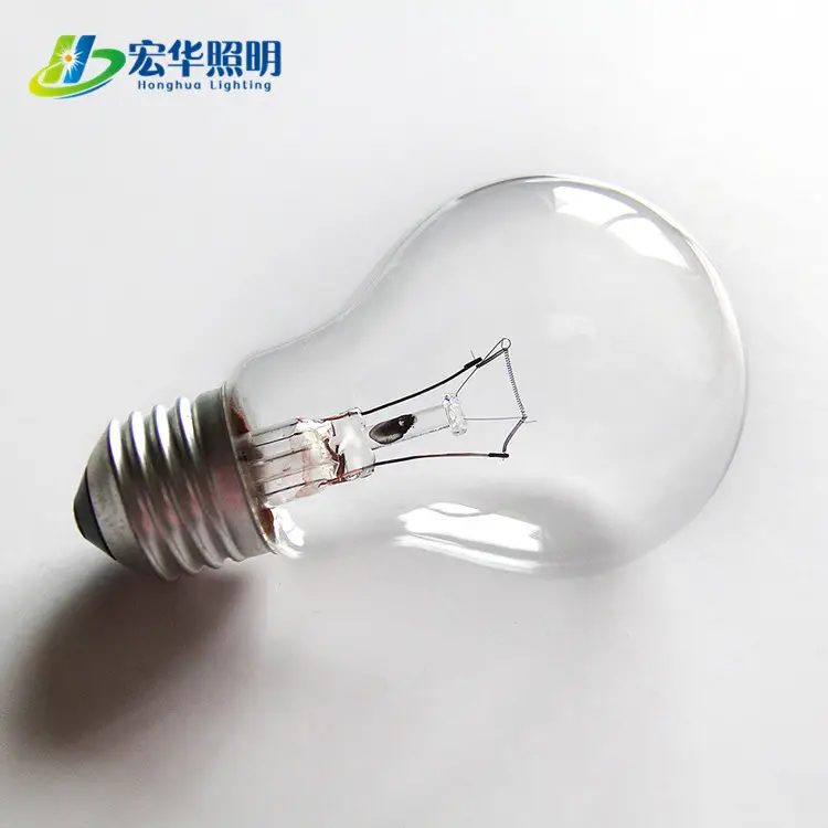 A55 A60 E27 25w 120v clear colorful long life incandescent bulbs for decoration