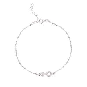 ZHILIAN vente en gros 925 Bracelet en argent Sterling chaîne à maillons bijoux fins pour femmes Bracelet <span class=keywords><strong>réglable</strong></span> <span class=keywords><strong>ancre</strong></span> - Product Image 1