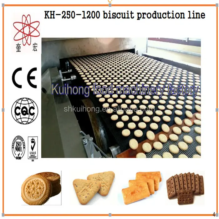 Kh máquina de fabricação de biscoitos automáticos/linha de produção de biscoitos