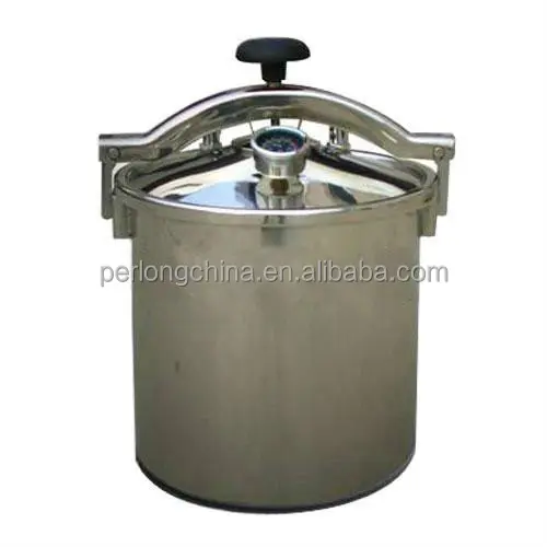 PTS-24HM 24 litros esterilizador de vapor de presión portátil autoclave de acero inoxidable