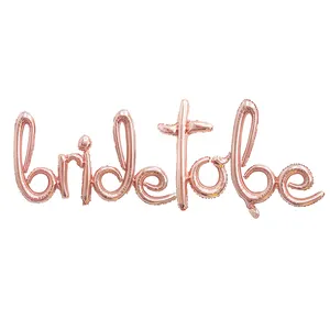 Globos de aluminio con letras Bride To Be, decoración para Baby Shower, boda, Día de San Valentín, globos de helio para fiesta