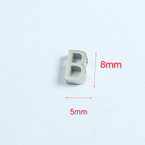 FAI DA TE In Acciaio Inox A-Z <span class=keywords><strong>Alfabeto</strong></span> Altamente Lucido Personalizzato Lettera di Fascini per Monili Che Fanno - Product Image 4