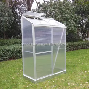 2 Phòng Rõ Ràng Polycarbonate Nạc Để Tường Nhà Kính Cho Vườn Nóng Bán Giá Rẻ Nửa Nhà Kính