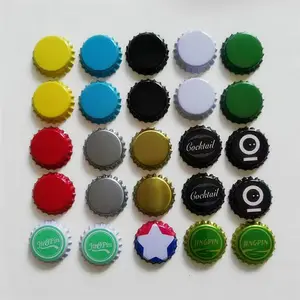 Wholesale Customized Colored bottle crown cap beer cap 26mm with pull-ring