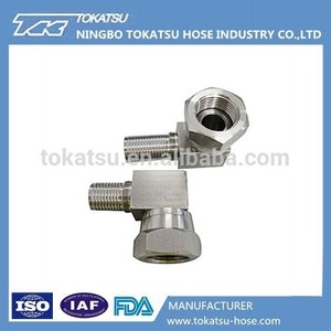 <span class=keywords><strong>En</strong></span> acier inoxydable hydraulique tuyau <span class=keywords><strong>JOINT</strong></span> deux vissé avec fil - Product Image 2