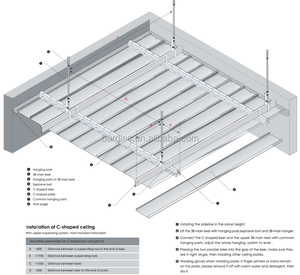 Plafond en C <span class=keywords><strong>BARDISS</strong></span> en lames d'aluminium - Product Image 4