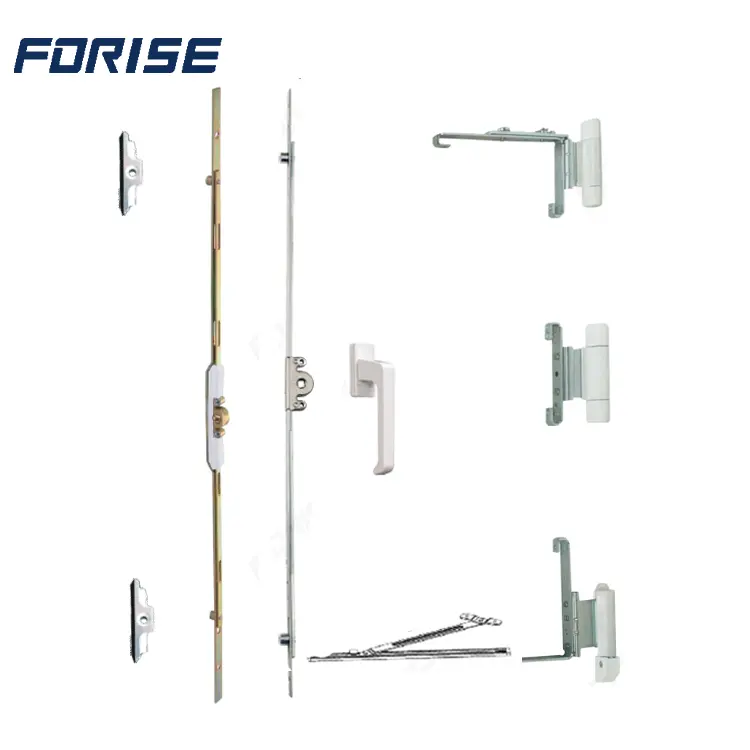 Gear 7.5/15mm Backset UPVC Inward Casement Window Espag Rod/Single Point Handle/Hinge/Keeper SYS010