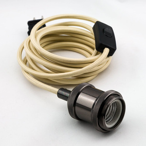 E27 E26 Threaded Lamp Holder with Shade Ring <strong>for</strong> Glass Globe, Ceramic Lamp Socket, 12V 24V 110V 220V Bulb Base <strong>for</strong> Pendant <strong>Light</strong> - Product Image 6