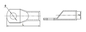 JGA serisi bakır <span class=keywords><strong>terminal</strong></span> kablo pabucu/bakır bağlantı klemensleri/kablo pabucu - Product Image 2