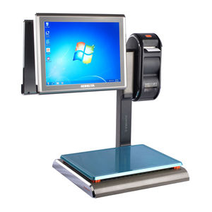 15 kg <span class=keywords><strong>Self</strong></span>-Service-PC-Etiketten waage Aurora S1L digitale Doppel-Touchscreen-Waage