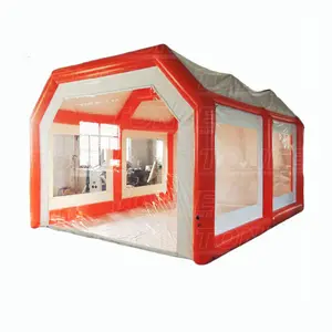 Air strakke PVC opblaasbare garage tent/draagbare opblaasbare auto cover/spray paint tent te koop